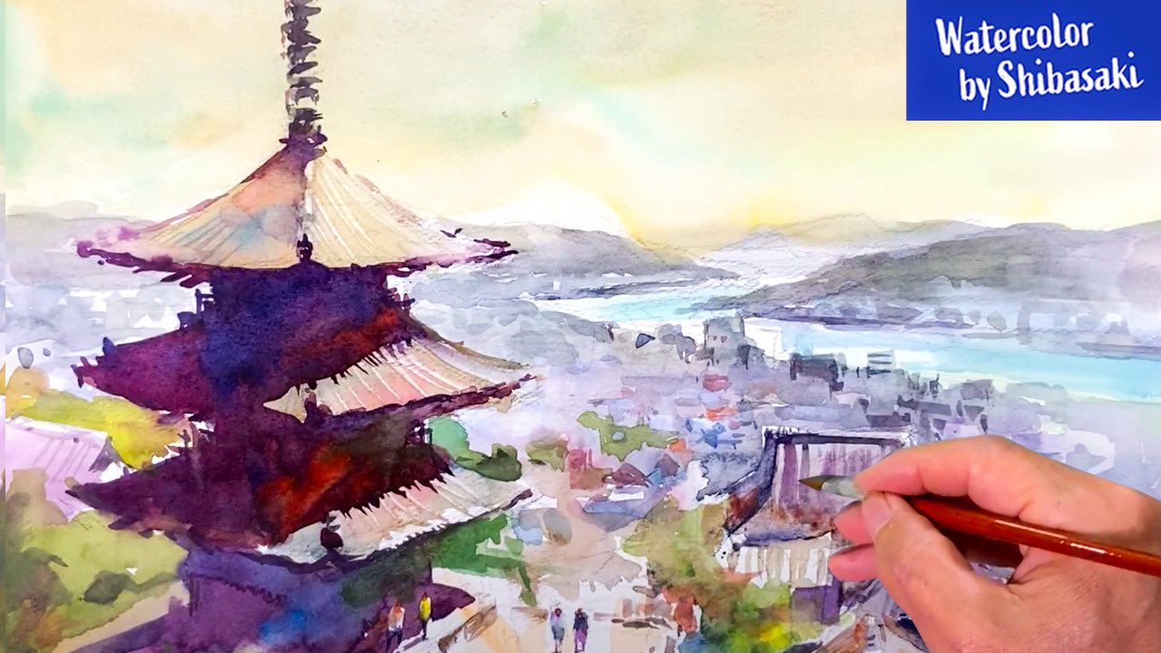 Watercolor by Shibasaki🎨柴崎春通 on X: 