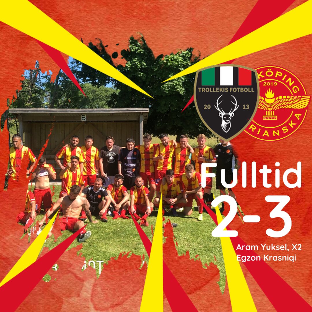 SyrianskaFK's tweet photo. FULLTID

Vi vinner borta mot @Trollekis_ med 2-3. Tack till Trollekis och domaren för en god match! 

❤️💛 https://t.co/kefqNpCHai