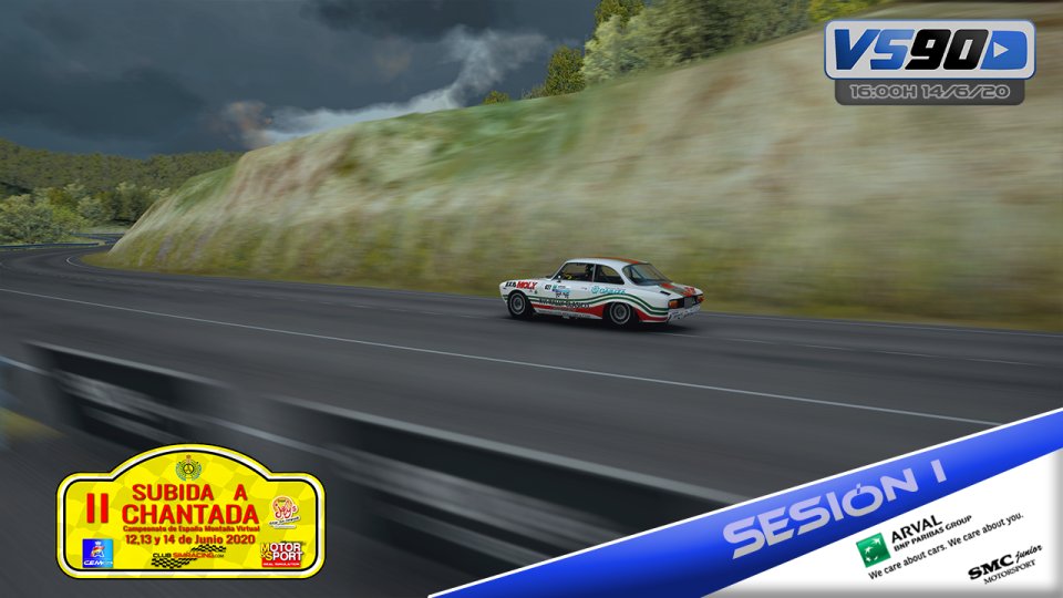 CeMvirtual's tweet photo. 🟢Continua la #Subida5 Campeonato de España Montaña Virtual 2020.

Continua la ultima jornada #Subida5 - II Subida Chantada con la Sesión I.

Nº Pilotos: 23
Hora: 16:00h
Enlace Directo: https://t.co/C7D5rK8pel

Tiempos en Directo: https://t.co/PmFkFfaUnZ

@RFEdeA 
@CEM_RFEdA https://t.co/e1raESnuvr