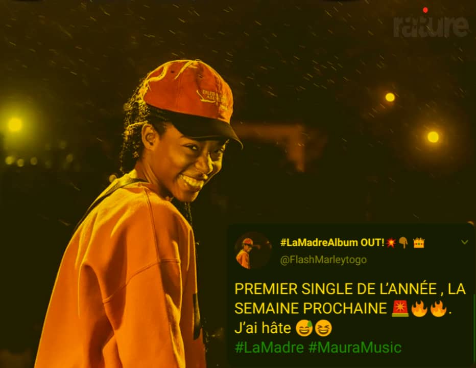Raturemedia's tweet photo. 🇹🇬 @FlashMarleytogo annonce que son premier single officiel de l'année sort dans quelques jours.
#MusicRature #FlashMarley #LaMadre https://t.co/P25hfiRSn5
