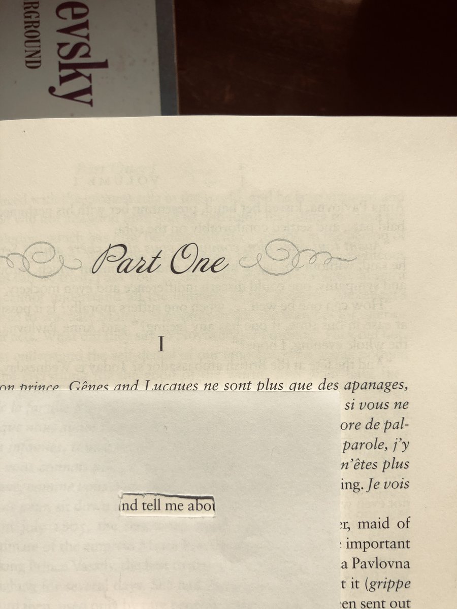 reiflarsen's tweet photo. Day 38 #TolstoyTogether #2wordsaday: "tell me"

My babushka was an official storyteller. She had memorized the entirety of War &amp; Peace—people would line up for hours to hear her recite it. Sometimes she would declaim 100's of pages at a time, sometimes she would say only 2 words. https://t.co/flhaBsiwvO