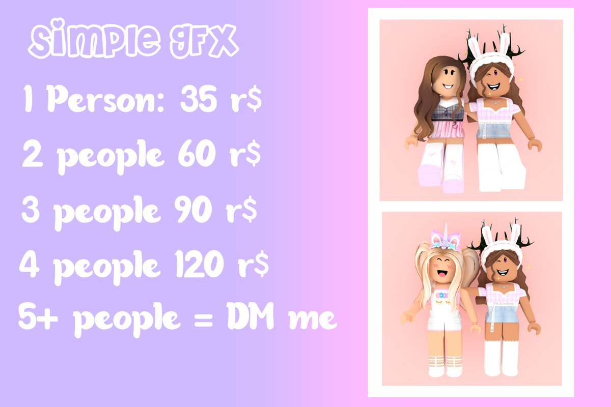 Viktoria On Twitter Gfx Commission Sheet New Cheap Version I Do Take Paypal Payment Dm Me Message Me If You Re Interested Retweets Appreciated Roblox Robloxgfx Robloxgfxs Robloxart Https T Co Cahe0otgde - aesthetic purple roblox gfx girl