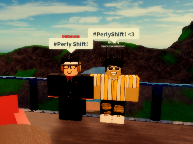 PerlyCafeROBLOX's tweet photo. Just concluded another successful shift down at V2! https://t.co/Mpta9s6bWy