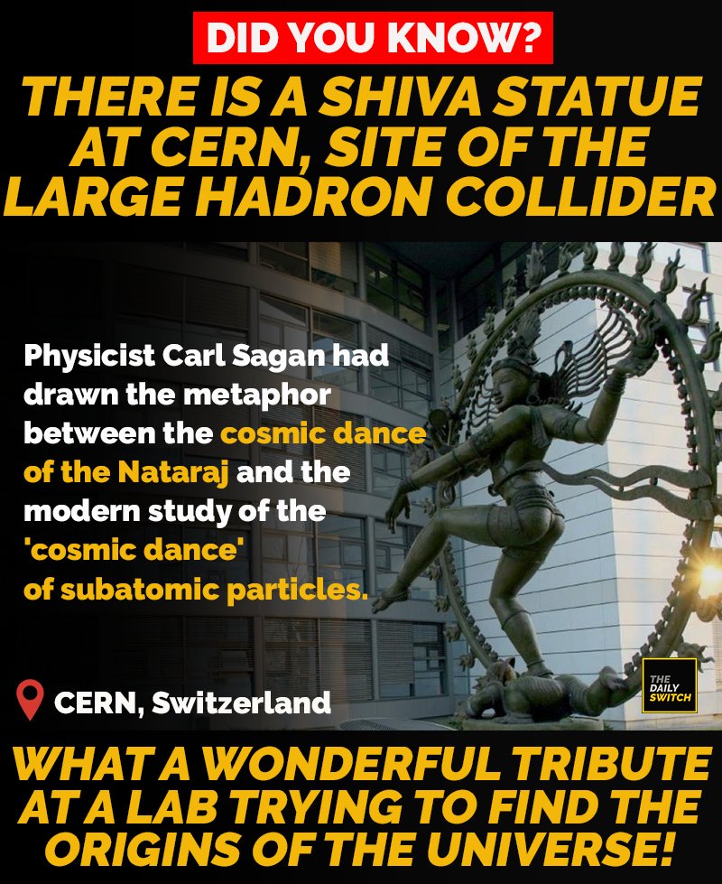 The Daily Switch on Twitter: "There's a Shiva statue at CERN in  Switzerland, which is the site of the Large Hadron Collider.  https://t.co/vzXnxOnKMV" / Twitter