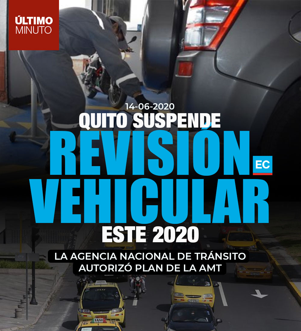 elcomerciocom's tweet image. #ATENCIÓN | La Agencia Nacional de Tránsito autorizó plan de la AMT. Quito suspende la revisión vehicular este 2020. Detalles » bit.ly/NoRevisionUio