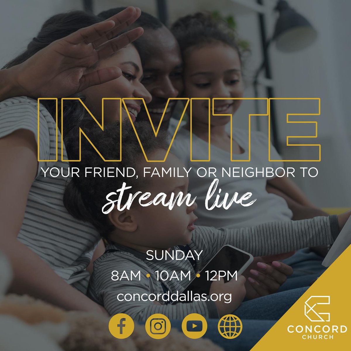 mrbryanlcarter's tweet photo. Good morning family! Did you miss our @ConcordDallas 8 a.m. online worship service? No worries! Join us right now for 10 a.m.! #TooSoonToQuit

📺: https://t.co/wFxA27aOtB
💻: https://t.co/iDPmj27D3w
🖥: https://t.co/FWszjIAsZk https://t.co/lKNOfnSF6h