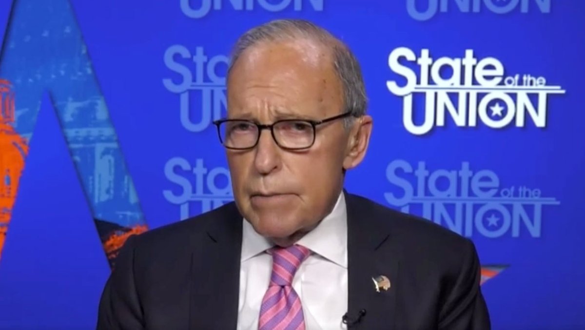 cnnbrk's tweet photo. Top Trump economic adviser Larry Kudlow says people at President Trump's rally next week in Tulsa, Oklahoma, "probably" should wear masks https://t.co/W6vn6Vid9m https://t.co/TTFZa8NZqi