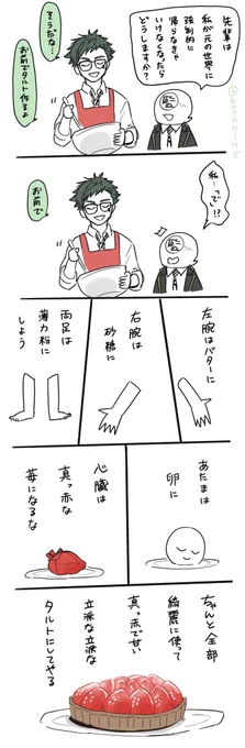 【再掲】注意書き足りなかったみたいですみません

ほんのり怖いかもしれない♣️先輩

⚠️顔無し監督生
⚠️たぶん♣️(→→→)監督生
⚠️監督生を材料にして食べる想像入りですよ! 