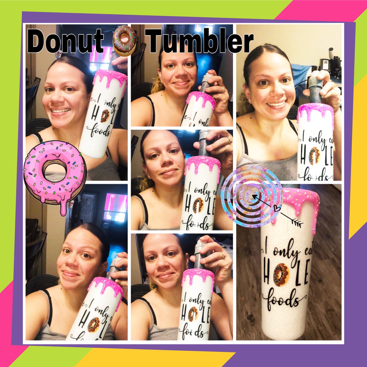 kvmr_pr's tweet photo. D-finitely in love with my take on this dainty Donut 🍩 tumbler 🤗 after first attempt was a complete D-saster 🤷🏼♀️
D is for Donut epoxy cup #RiverasummerABCs #donuttumbler #drippingeffect https://t.co/3l2oxdzH7G