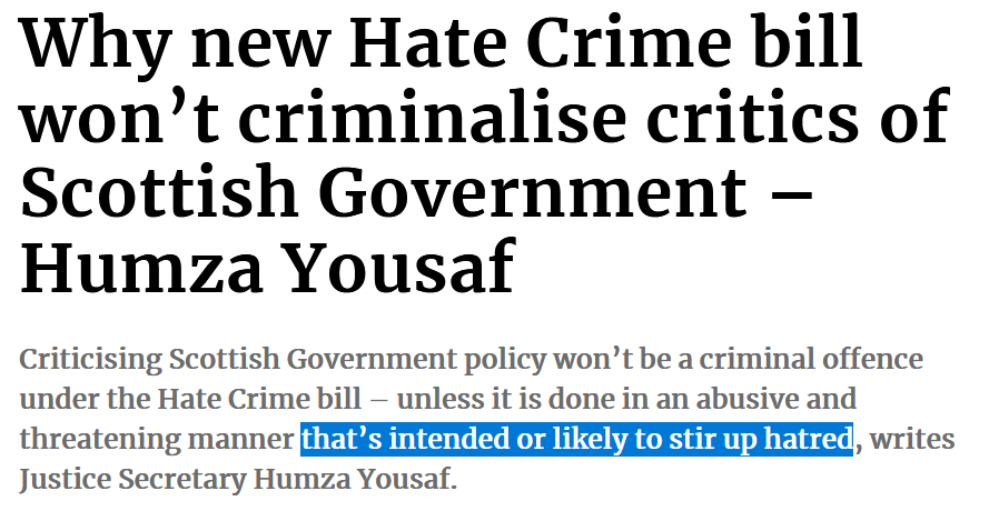 CountDankulaTV's tweet photo. Humza just painted the Loyalists in Glasgow as violent and went on to display how they are inferior to his "peaceful" side.

This could stir up hatred against them.

Humza just broke his own law. https://t.co/OuhsVAfT4t