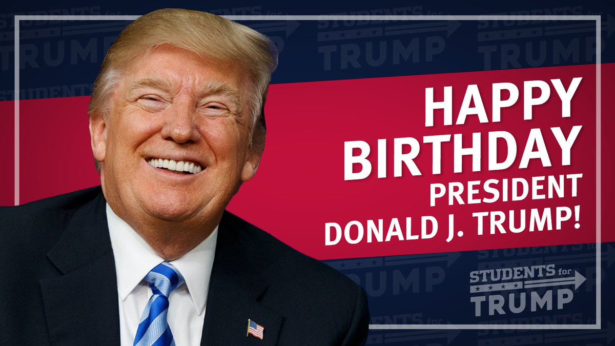 Happy Birthday <a href="/realDonaldTrump/">Donald J. Trump</a>!
