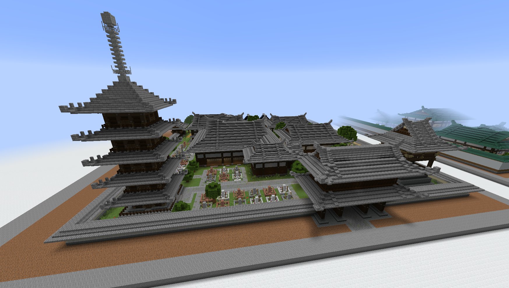 タツナミ シュウイチ ちょっと小ぶりだけどお寺が出来た Minecraft T Co 72nztx8095 Twitter