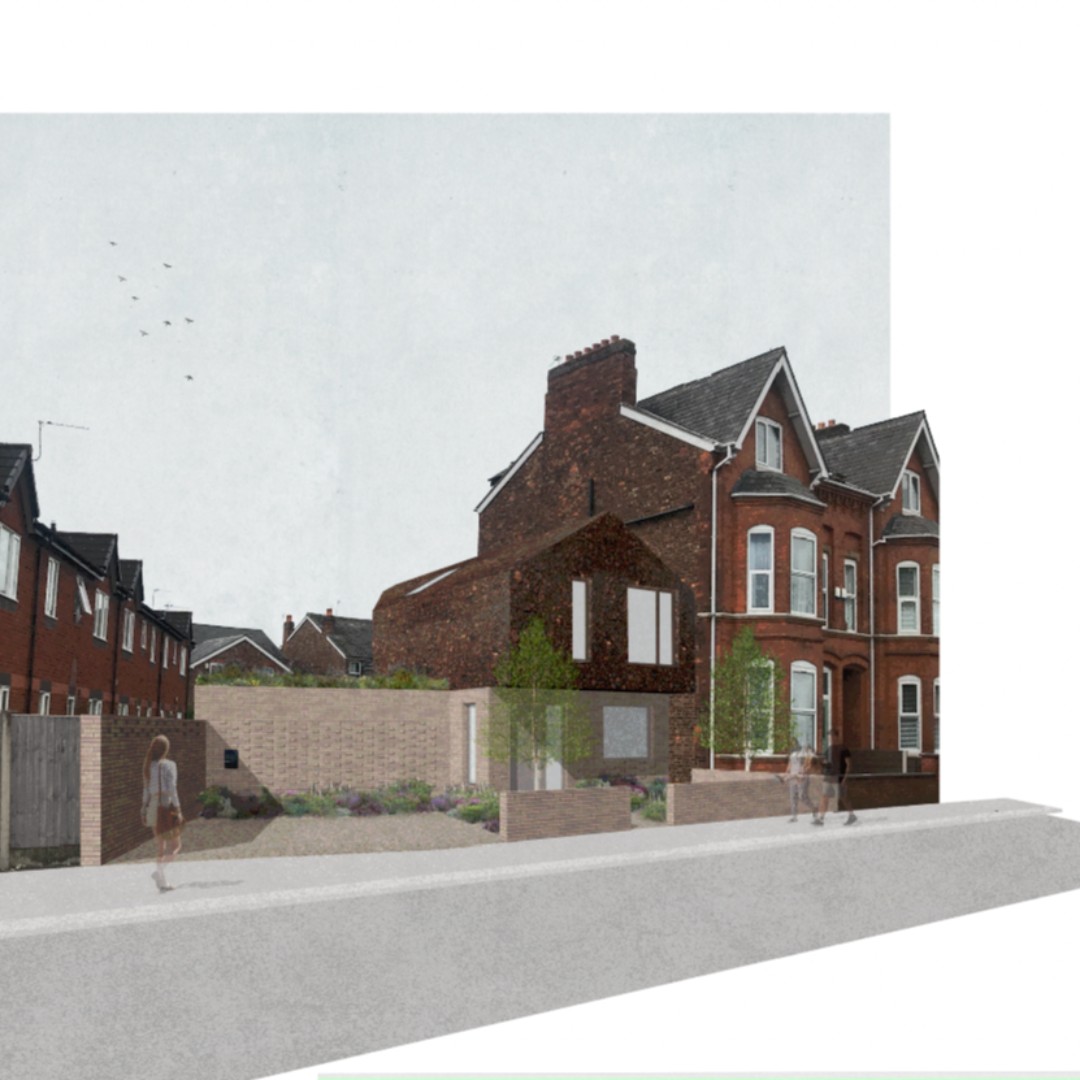 ButterfieldArch's tweet photo. Exciting new build project! 
We are using angles to maximise sunlight &amp; minimise overlooking, extrusions to manipulate traditional forms and alternative materials such as cork cladding for texture.
#architecture #newbuild #housedesign #designwork #cork #corkcladding #manchester https://t.co/y0IWY20EY1