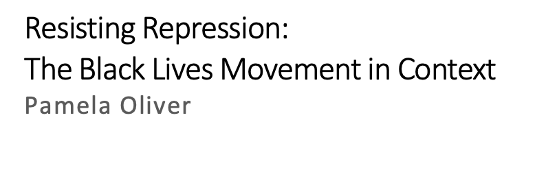 168/ "[As of 2019], the intensive policing practices in poor Black communities show no sign of having been eased and have probably been reinstated in many places with federal support."