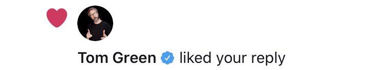 Sully_Kitchen's tweet image. Got a like from @tomgreenlive. Not too shabby