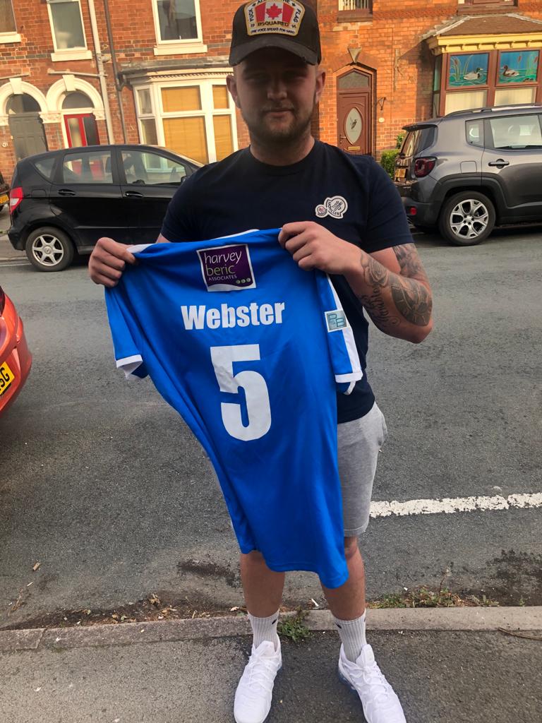BurtonAlbionCT's tweet photo. 2️⃣.6️⃣ Well done to former F &amp; E player @jakemcintosh15 on winning @GWebbz33 @Sellebrity_UK shirt in the #TwoPointSixBACT prize auction 👏

Thanks for your fine donation 👍

#BACT https://t.co/Yway1TnAEZ