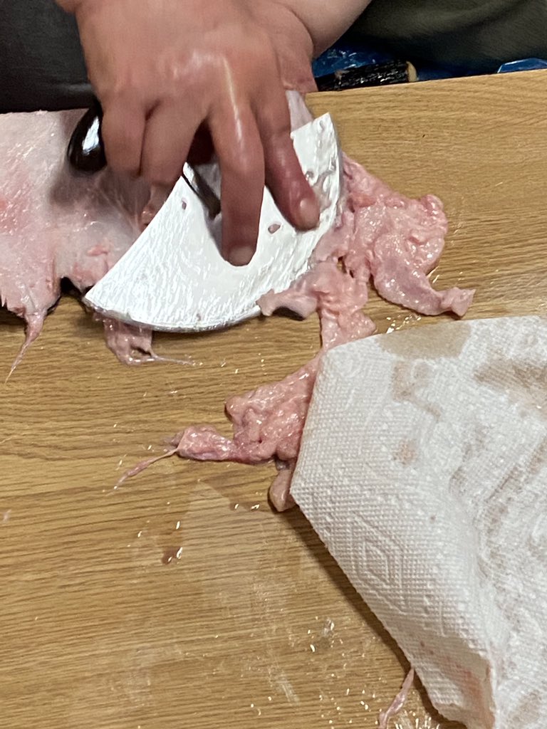 ssateana's tweet photo. From the catch to the table and now in the process is preparing it for clothing! #inuit #lifestyle https://t.co/KEnAVBpLuT