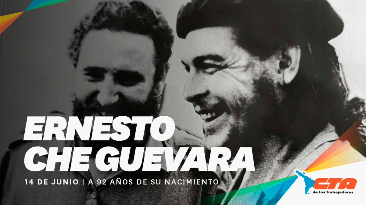 HugoYasky's tweet image. “Los imperialistas no dejan otro camino, que el de la lucha de los pueblos”
Su legado vive en los trabajadores que seguimos luchando por un mundo más justo.
A 92 años de tu nacimiento te rendimos homenaje Comandante Che Guevara.