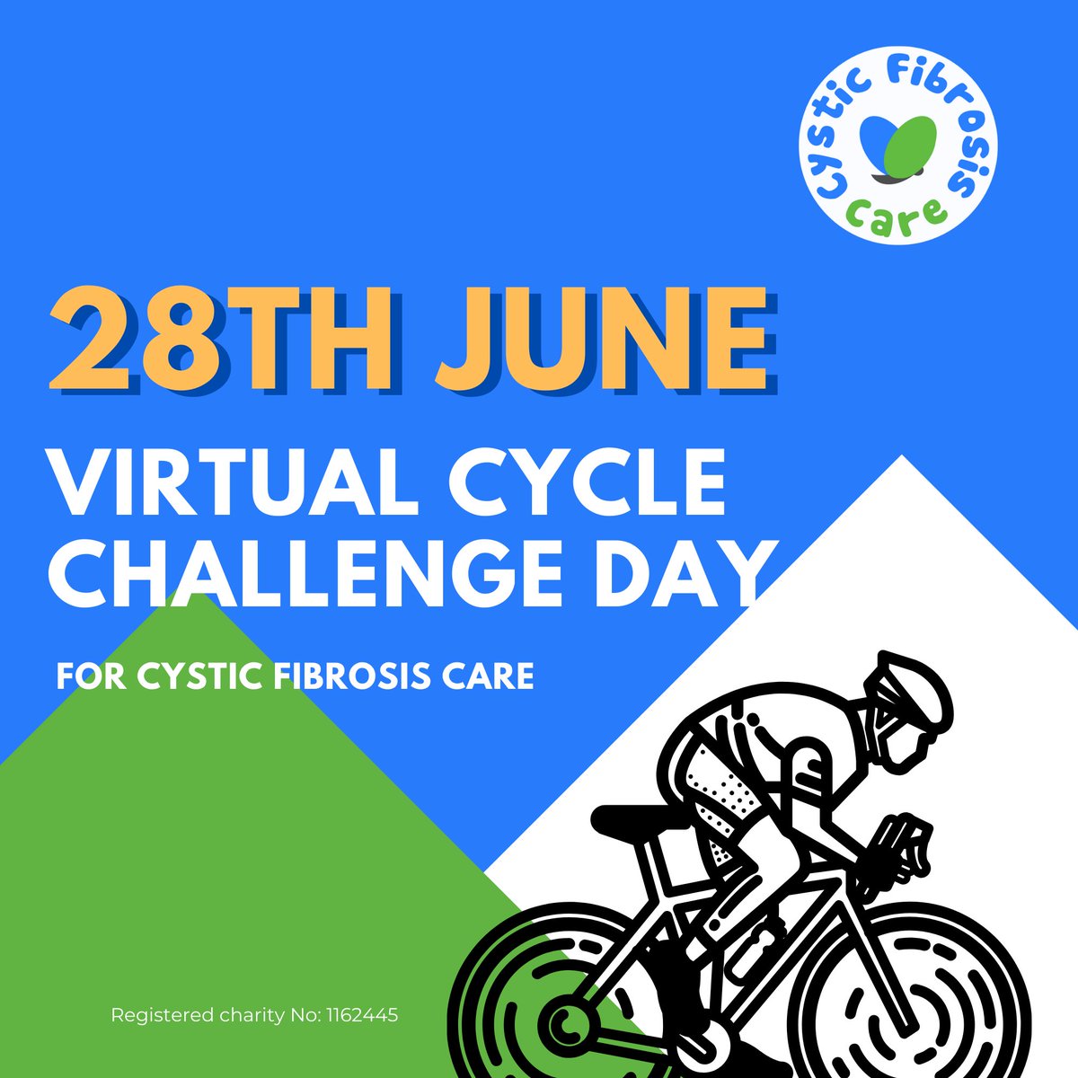 cf_care's tweet photo. We are excited to launch Virtual Cycle Challenge Day on June 28🚴‍♀️

Challenge yourself to an ambitious distance target as an individual or team🏆
 
Eg. In London James is cycling 80 miles, Botticelli team are cycling 400 kms across various cities https://t.co/wqEkS5Mf9i #Cycle4CF https://t.co/MJ7XEKy5tZ