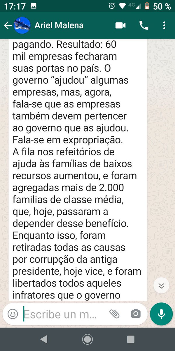 paulanzilotta's tweet photo. Esto es lo que en Brasil con tal de defender a Bolsonaro dicen de nosotros 😡 https://t.co/M3aGYy44hq
