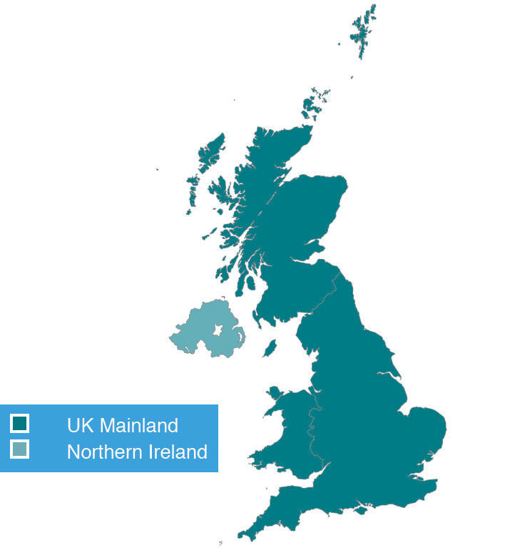 there's nothing good on telly but this parcel firm's map might be a winner in the 'UK mainland' category: Shetland is UK mainland(unless of course you are from Northern Ireland)