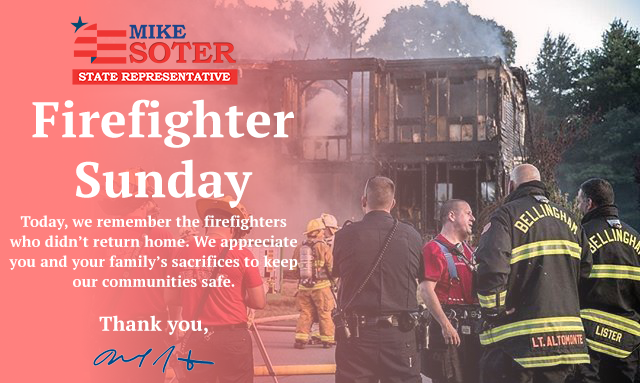 RepSoter's tweet photo. On this #FirefighterSunday, we remember the firefighters who passed in the line of duty. Their courage and sacrifices keep our communities safe.
We are forever grateful for your sacrifices‼️ https://t.co/JGUJrNWfbV