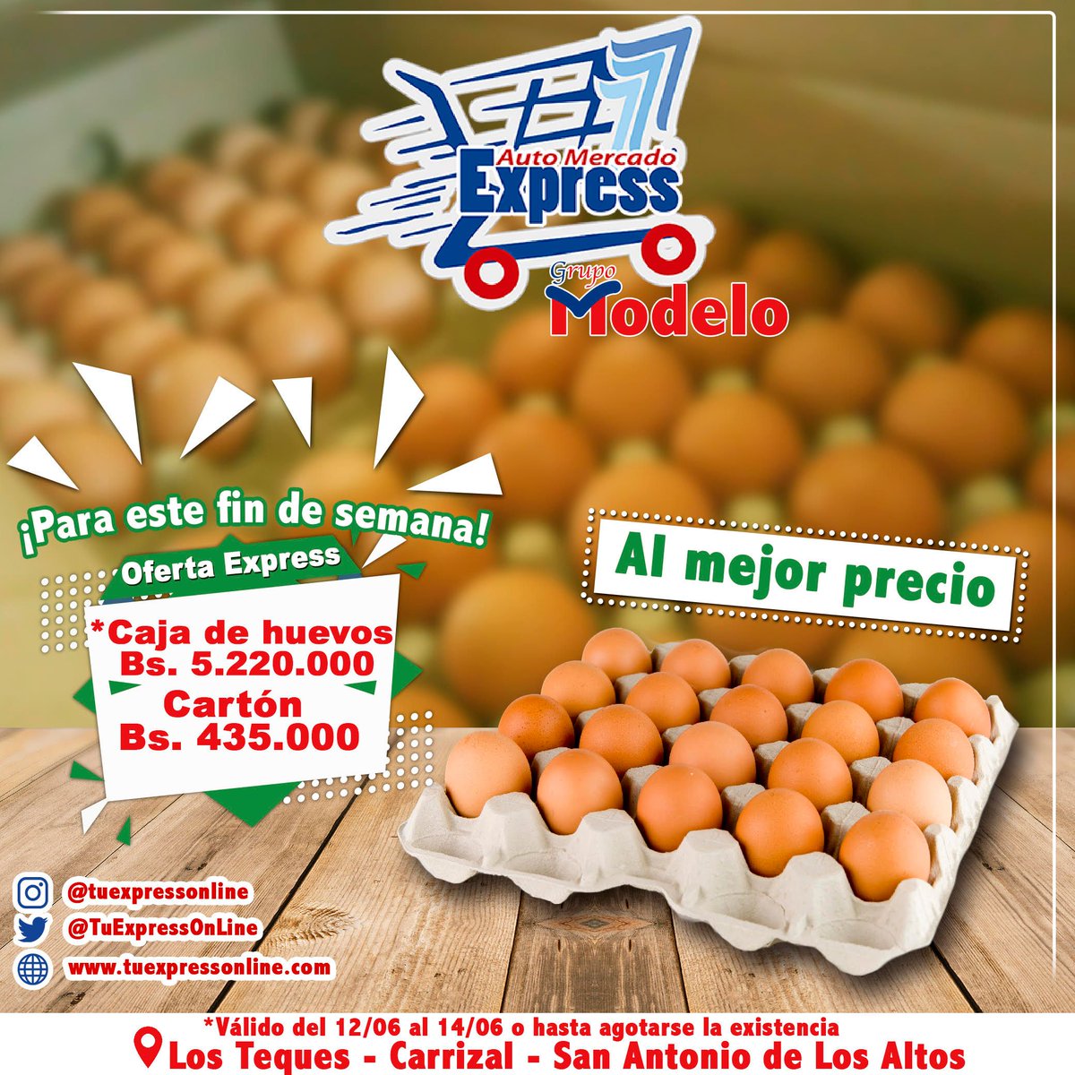 DiarioAvance's tweet photo. Aprovecha las #OfertaExpress y rinde tu dinero. ¡Para este fin de semana! Los Teques - Carrizal - San Antonio de Los Altos. 🤗 🛒 @PabloDaSilva07 https://t.co/wEFFpOKU8e