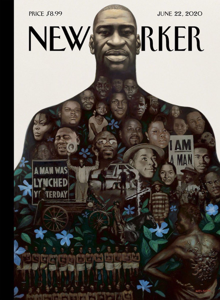 Stunning cover by ⁦@KadirNelson⁩ #BlackLivesMatter #GeorgeLloyd