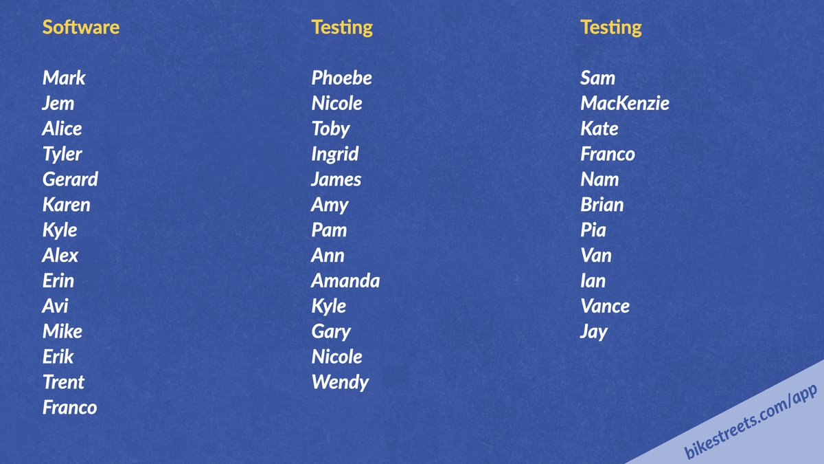 Happy Sunday! The free/ad-free Bike Streets App for Android is now available for public beta testing. Have at it! play.google.com/store/apps/det… iPhone app is coming soon. A huge thanks to all the volunteers who have carried it this far.