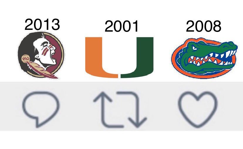 StadiumDrivePod's tweet photo. Let’s see it. 

What team was better? 

#Noles #Canes #Gators https://t.co/LyBsSaYllV