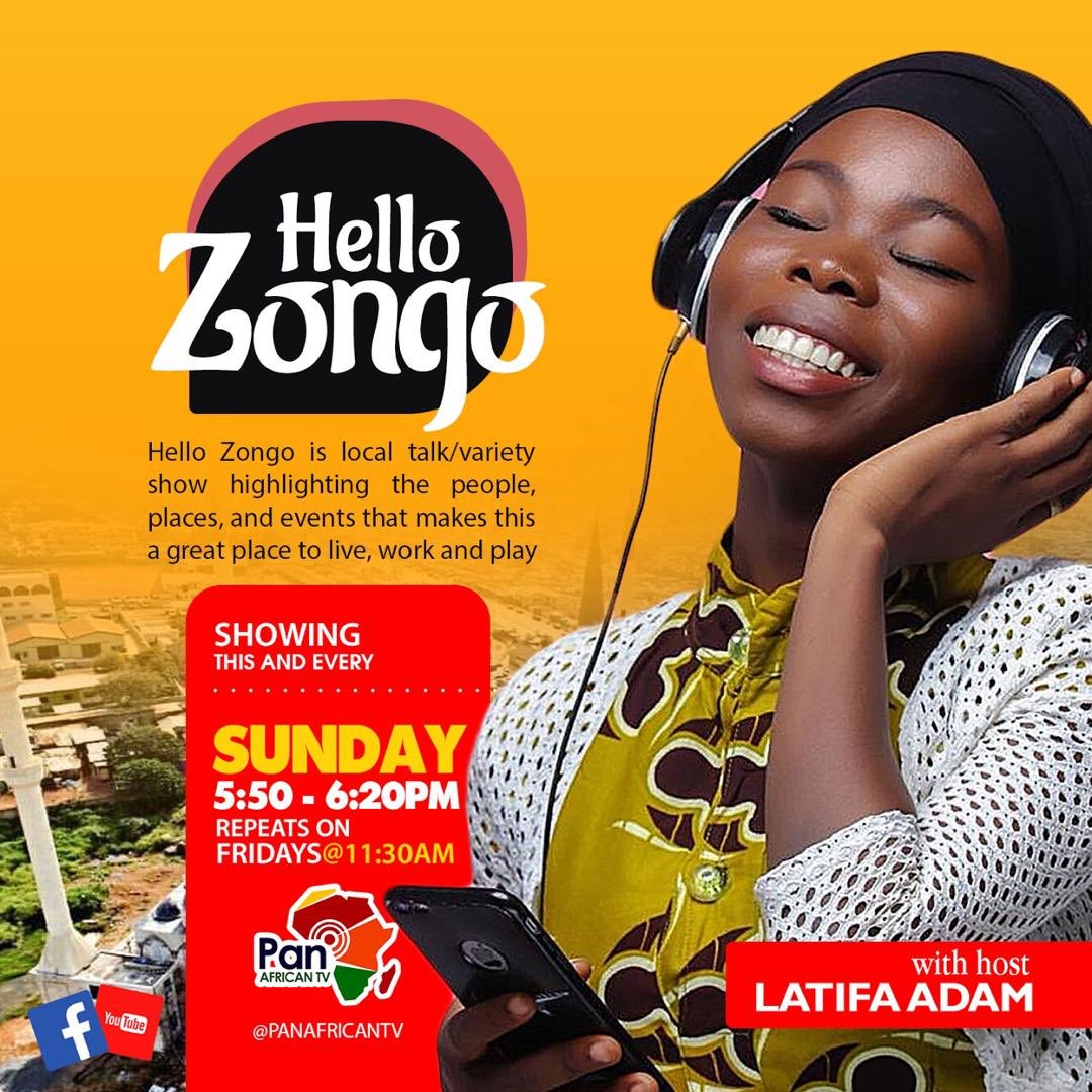 PanAfricanTv's tweet photo. Today we present to you a playback of our last edition on ”Hello Zongo” which features the "Nima Excellence Awards Night.
Do join us @ 5:50pm (GMT +00).
#PanAfricanTV #TrulyAfrican #HelloZongo #PATV #zongolife #zong #Ghana #Africa #Accra #Kumasi https://t.co/2Urxu8XHRw