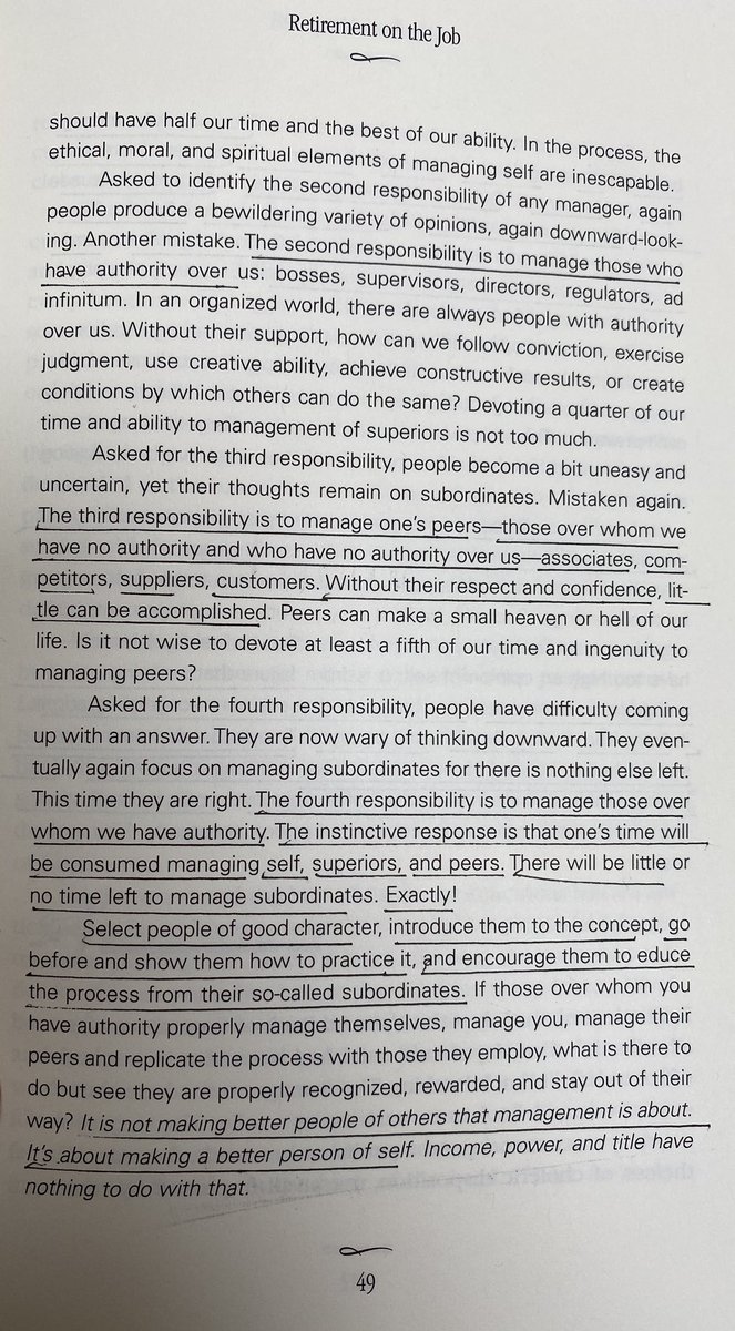 zackkanter's tweet image. The best three pages on leadership I’ve ever come across.

(book is One From Many / Dee Hock)