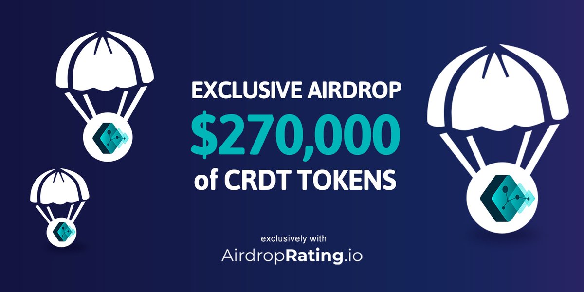 ...https://www.airdroprating.io/airdrops/exclusive/crdt. 