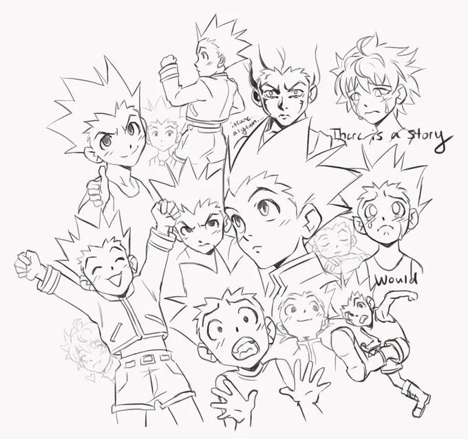 the hxh doodles fo today .. #HunterXHunter #hxh 