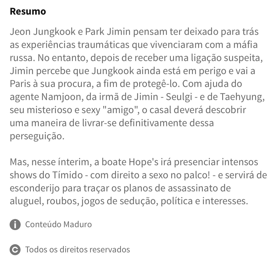 jikooksquish's tweet photo. ✘ Fanfic Jikook ✘
→ Título: The Last Boss
→ Escrita por: @viskmah
→ Link: https://t.co/PcKLMZ7P7N
#bts #jikook #kookmin #jimin #jungkook #jkbottom #jmtop #mafia #namseok #violência https://t.co/CM6wRjIPjs