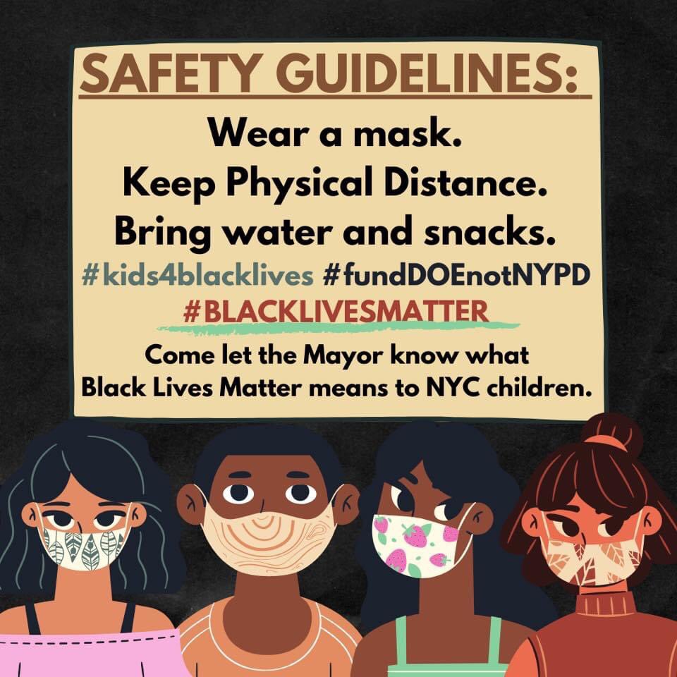 council_14's tweet photo. Join our friends at @MOREcaucusUFT @Teachers_Unite @NYCoRE3000 @Blm_edu_nyc &amp; more as we grow this moment into a movement &amp; show our children that their peers are worth fighting for &amp; that equity is a family affair ❤️ #Kids4BlackLives #FundDOEnotNYPD #BlackLivesMatterInD14 #CEC14 https://t.co/ENGLecNAAw