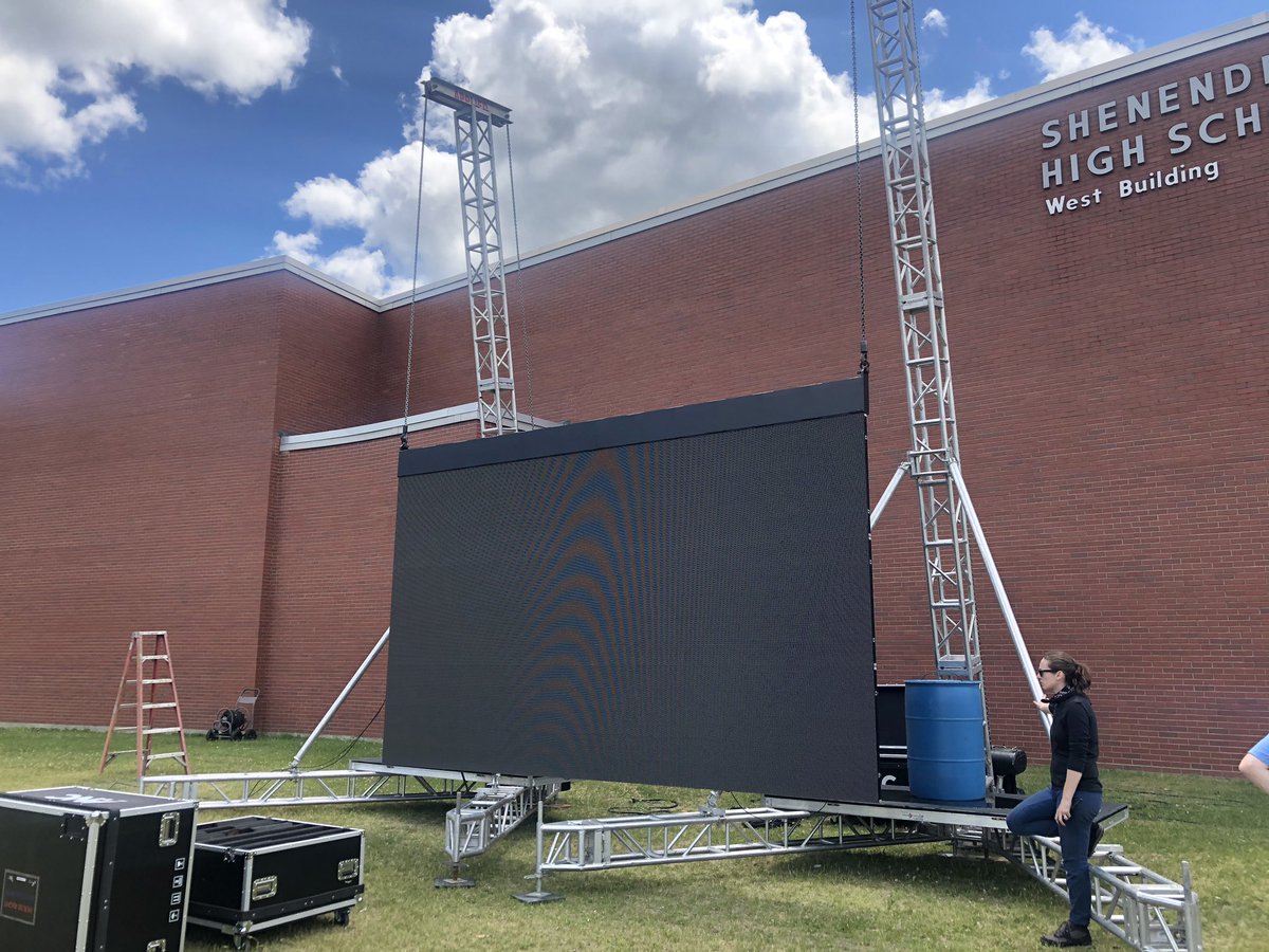 Agostinoni_Ron's tweet photo. Additional preparation taking place this weekend for @2020_shen commencement. Final instructions, livestream link, etc.... we be sent out to families on Tuesday. #ShenHS #Shentogether https://t.co/5CeL9uUg4j
