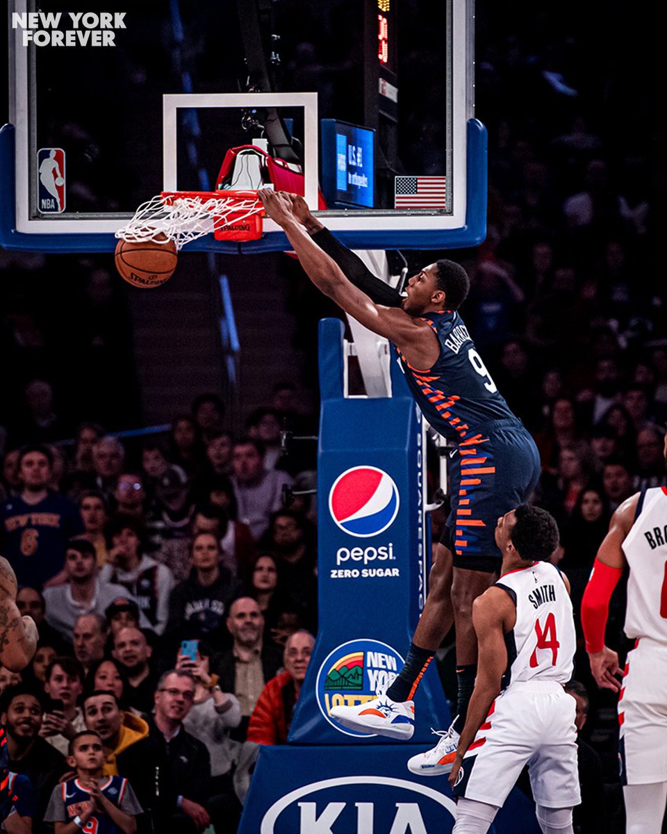 RJ in “City Never Sleeps” Uniform : r/NYKnicks