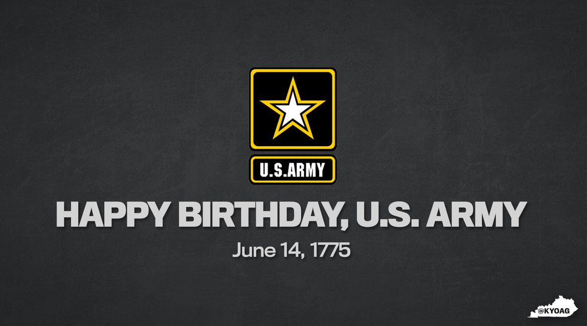 Happy Birthday to @USArmy, and thank you to all the men and women who have served our country as part of our nation's oldest military branch.