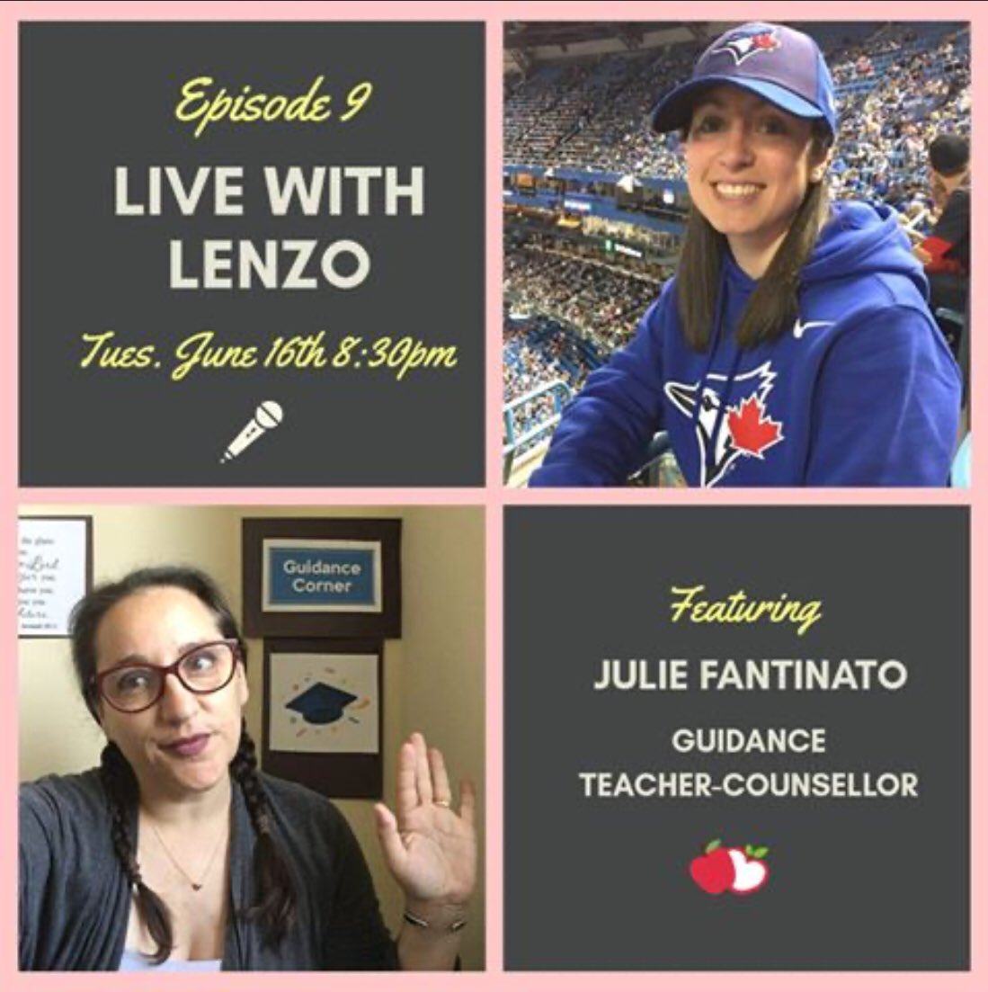 jfantinato's tweet photo. So excited to be on #LiveWithLenzo @TeachersMeetTO on Tuesday night IG Live @OSCA_ACOSO @TCDSB @paula_success @LilianaCompagn1 @ginvin25 @msgreco7 @AmatoTCDSB @RimShaloufe @MarCor8864 @jannarden #ESGuidanceTCDSB https://t.co/7hWGdLTrqY