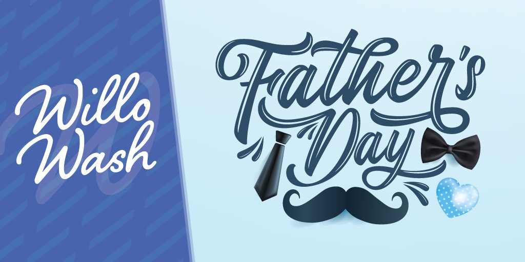 Willo_wash's tweet photo. Father's Day is this coming weekend! We know it can be tricky to find Dad just the right gift, but this year, Willo has made it easy! Treat Dad to the gift of a clean car and the peace of mind that comes with it with one of our Unlimited monthly memberships. Stop by for details! https://t.co/yBfcRhFscP