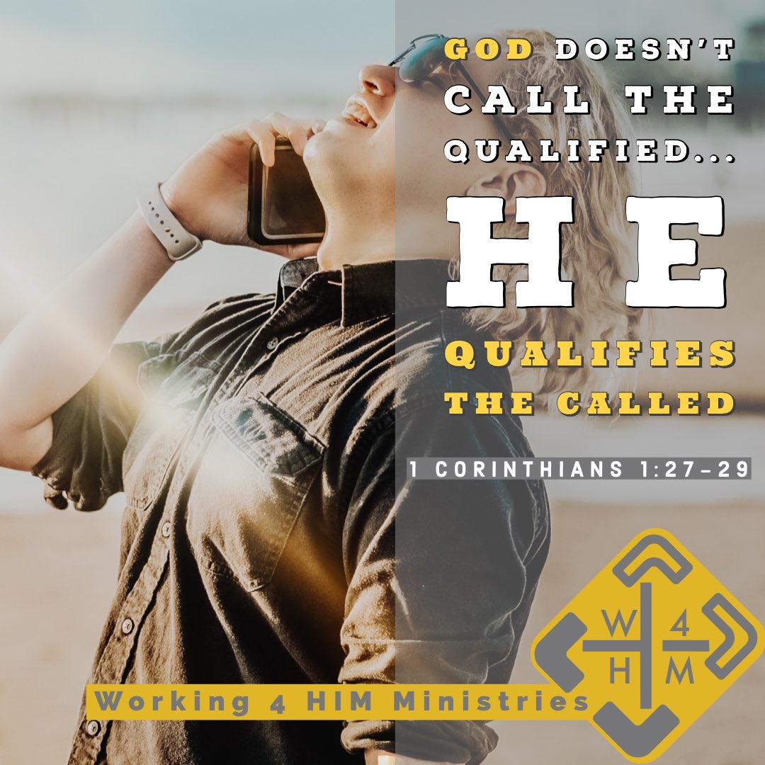 w4himm's tweet photo. God doesn’t call the Qualified...
He qualifies the Called
•
https://t.co/gY5RZLpXox
https://t.co/M2BqiMPbLW 
#w4himm #prayerchangesthings #prayer #transform  #godisincontrol #god  #ephesians6  #godisgood #peace #thewordofgod #theword  #goodnews #godscalling #discipleship https://t.co/QSusz6aaHG