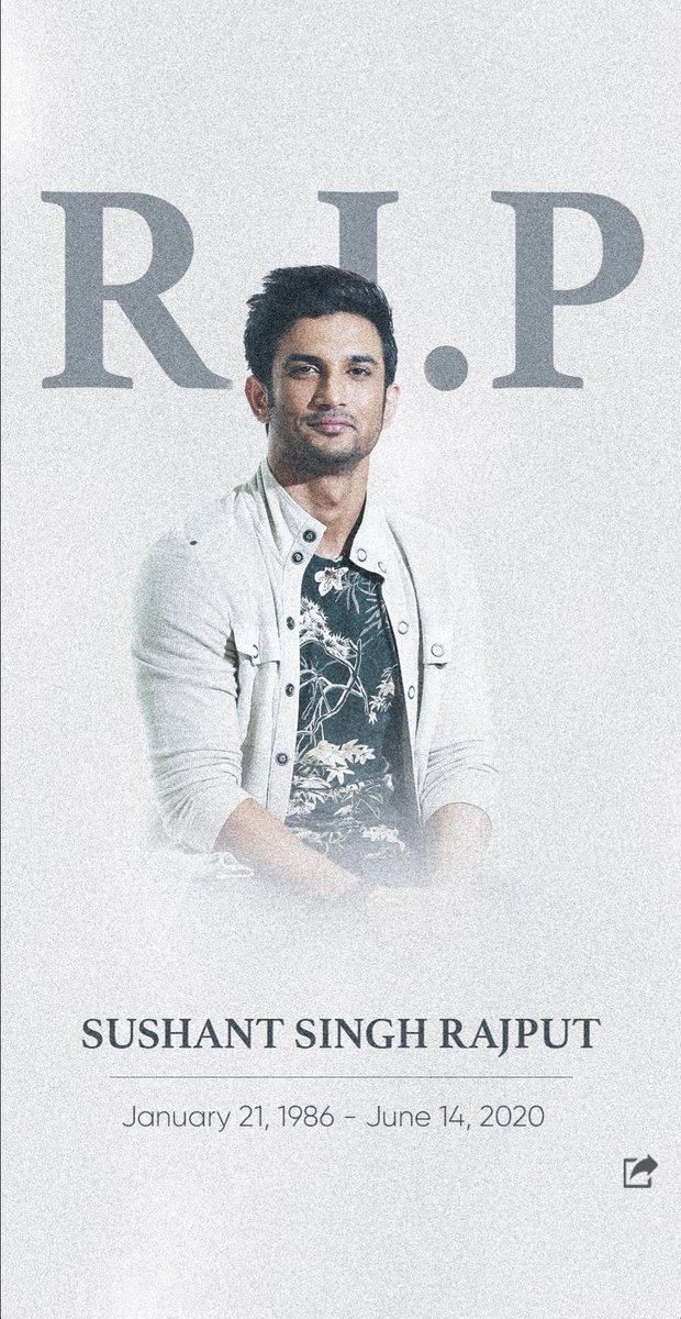 3_mohitraj's tweet image. &quot;Pucha na Zindagi mein kisi ne bhi dil ka haal,
Ab shahar bhar me zikr meri khudkhushi ka hai!&quot;

Gone too soon. Hope you are at a better place. Rest in peace #SushantSinghRajput