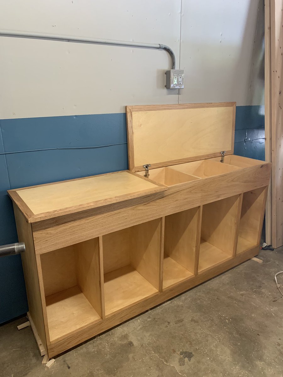 KennyHammerlund's tweet image. Almost done with the storage cabinet i made. Just the shelves left. The plans from @WoodWhisperer and jigs from @Rockler made this a pretty easy project. I highly suggest it #woodworking #shopproject
