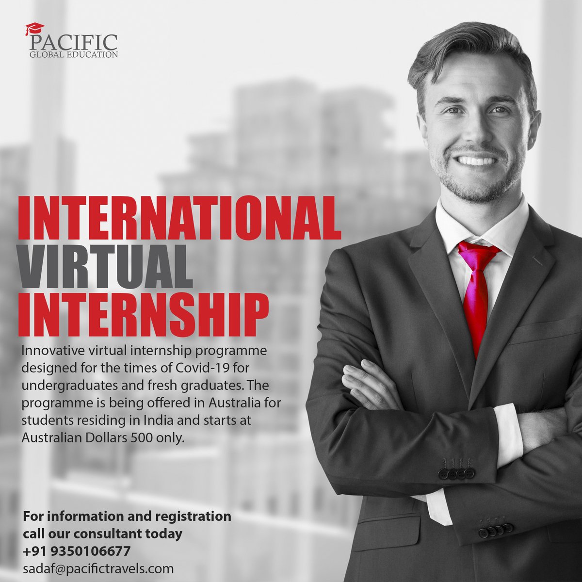 PacificGlobalEd's tweet image. This is an excellent internship opportunity for Indian and international students to add international experience to your resume and exclusive certified training training by Dale Carnegie.

#PacificGlobalEducation