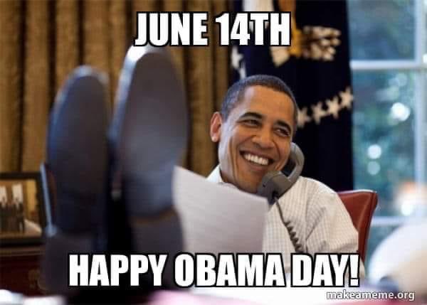 Roni4Real's tweet photo. @realDonaldTrump just so we’re clear on whose day it is! 💪🏾🖤 Shoutout to a REAL president... our FOREVER president ❤️@BarackObama #BlackLivesMatter https://t.co/ndrxDAD6SJ