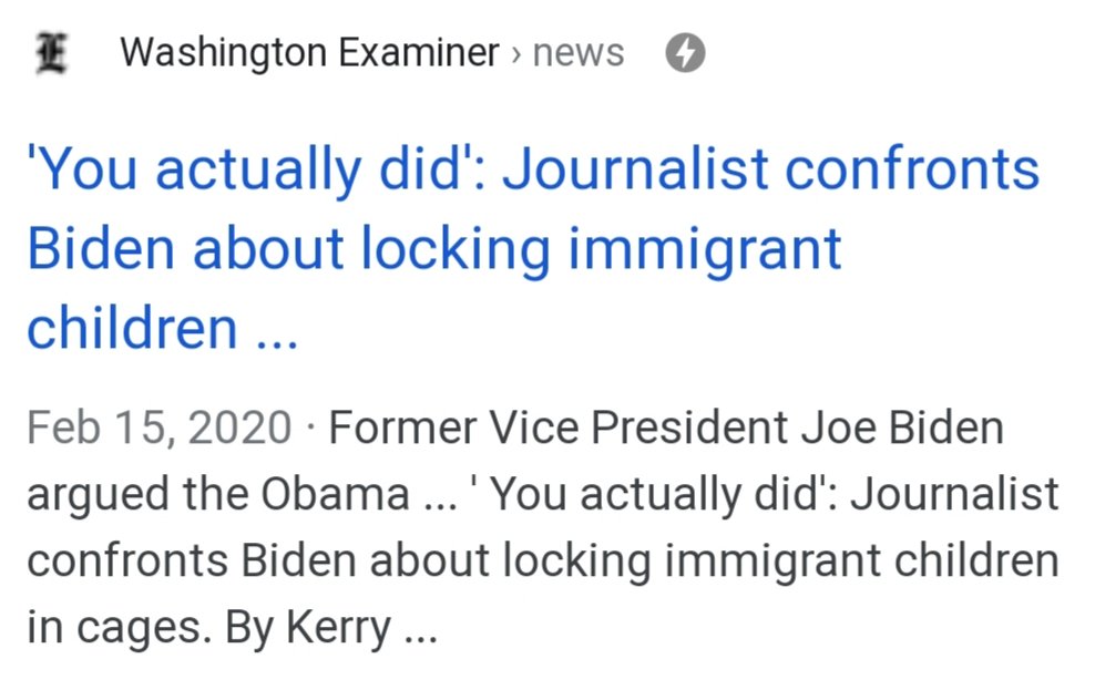 1. When Democrats are in power, the media hides their transgressions and most people stop following politics.Did you know that Obama built the cages for migrant children and that many reported being molested in them, yet he bequeathed them to Trump?Joe Biden even defended it.