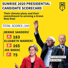 8. On the climate, Joe's record is abysmal. Trump's is worse.However, the differences between them are so negligable that they have the same catastrophic outcome.We need nothing less than the Green New Deal that both Trump and Joe both reject.