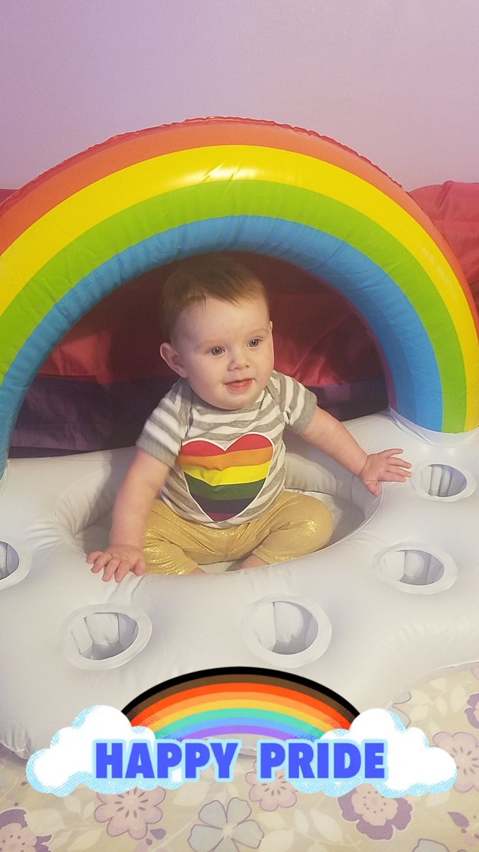 JenElric's tweet photo. Starting off teaching her what is right #PrideMonth #bimom https://t.co/5iAB6S82u0