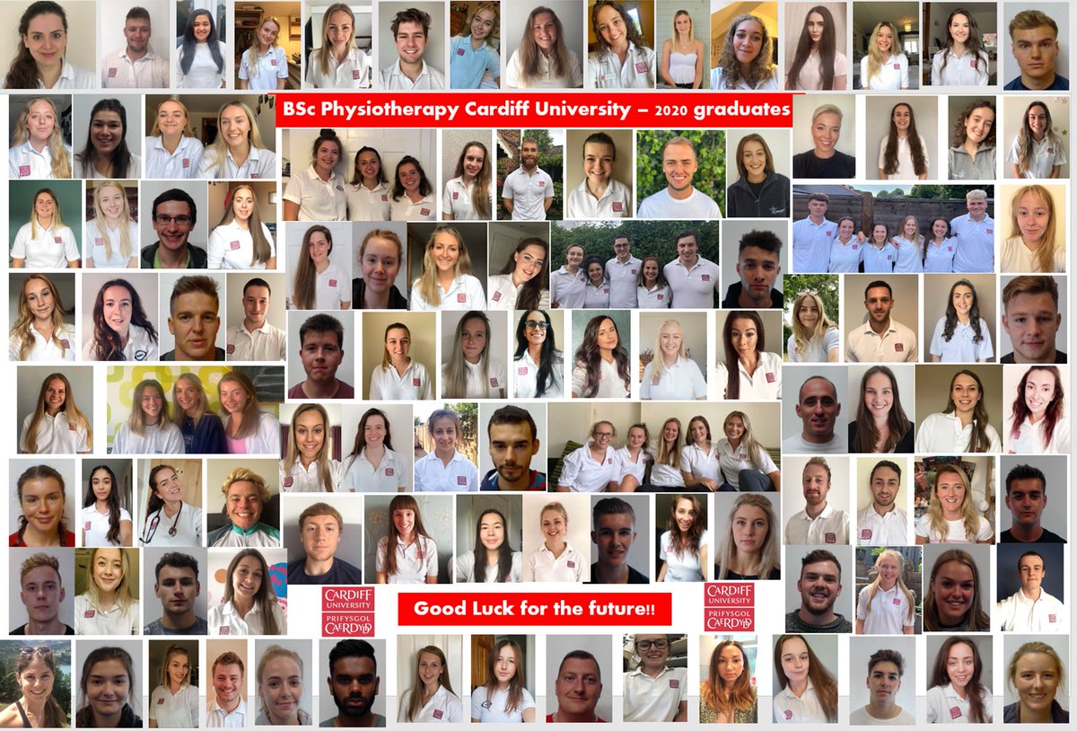 chloedooley99's tweet photo. BSc Physiotherapy Cardiff University 2020 graduates 🎓 Incredibly proud of every single one of us and I can’t wait to follow everyone’s future journeys ☺️ (just about managed to edit all 100+ of us in one photo) @CardiffUPhysio @thecspstudents @CSPWales @CUHealthSci https://t.co/bwJpx9sV3L